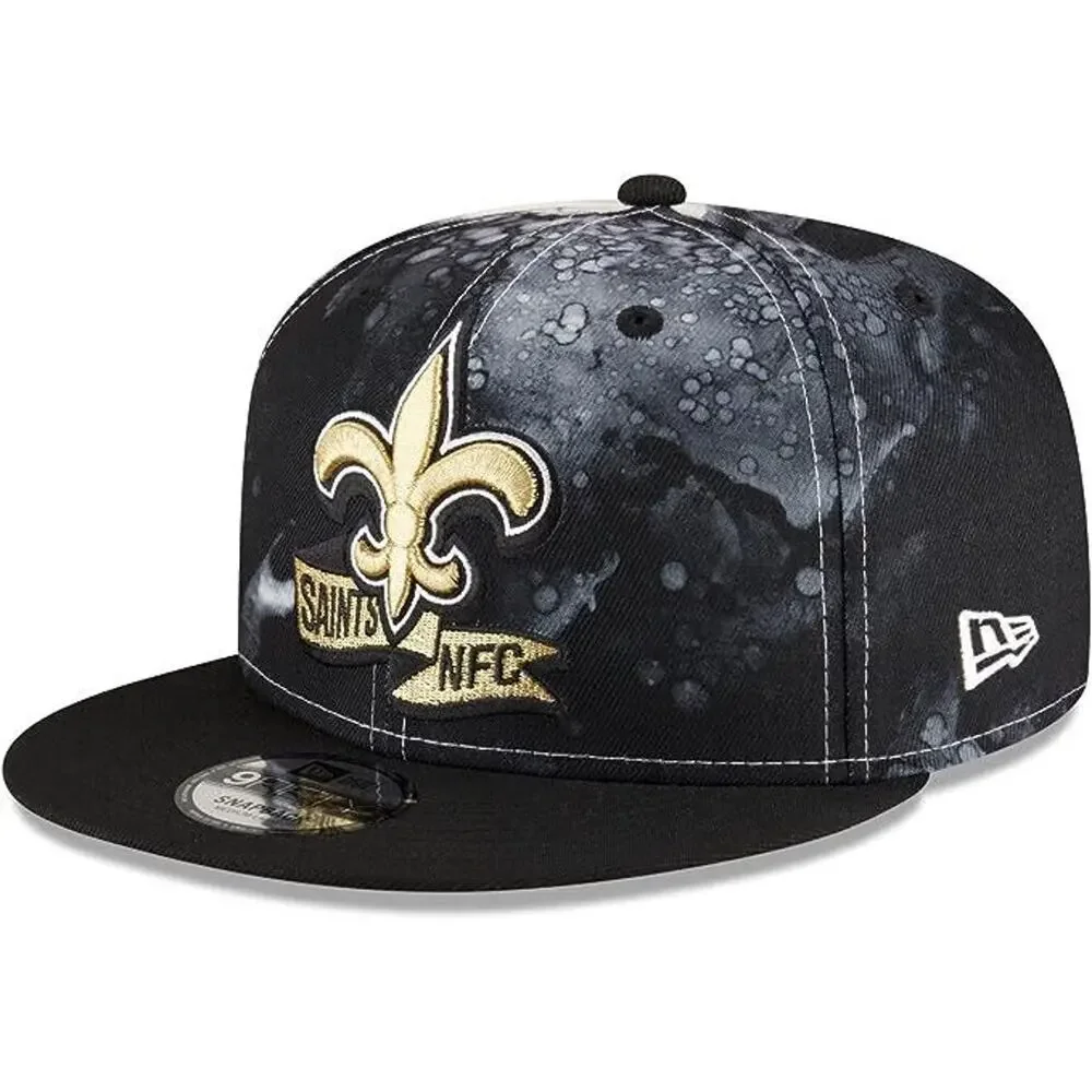 New Era‎ New Orleans Saints 2022 Sideline NFL Ink Dye Black 9FIFTY Snapback Hat